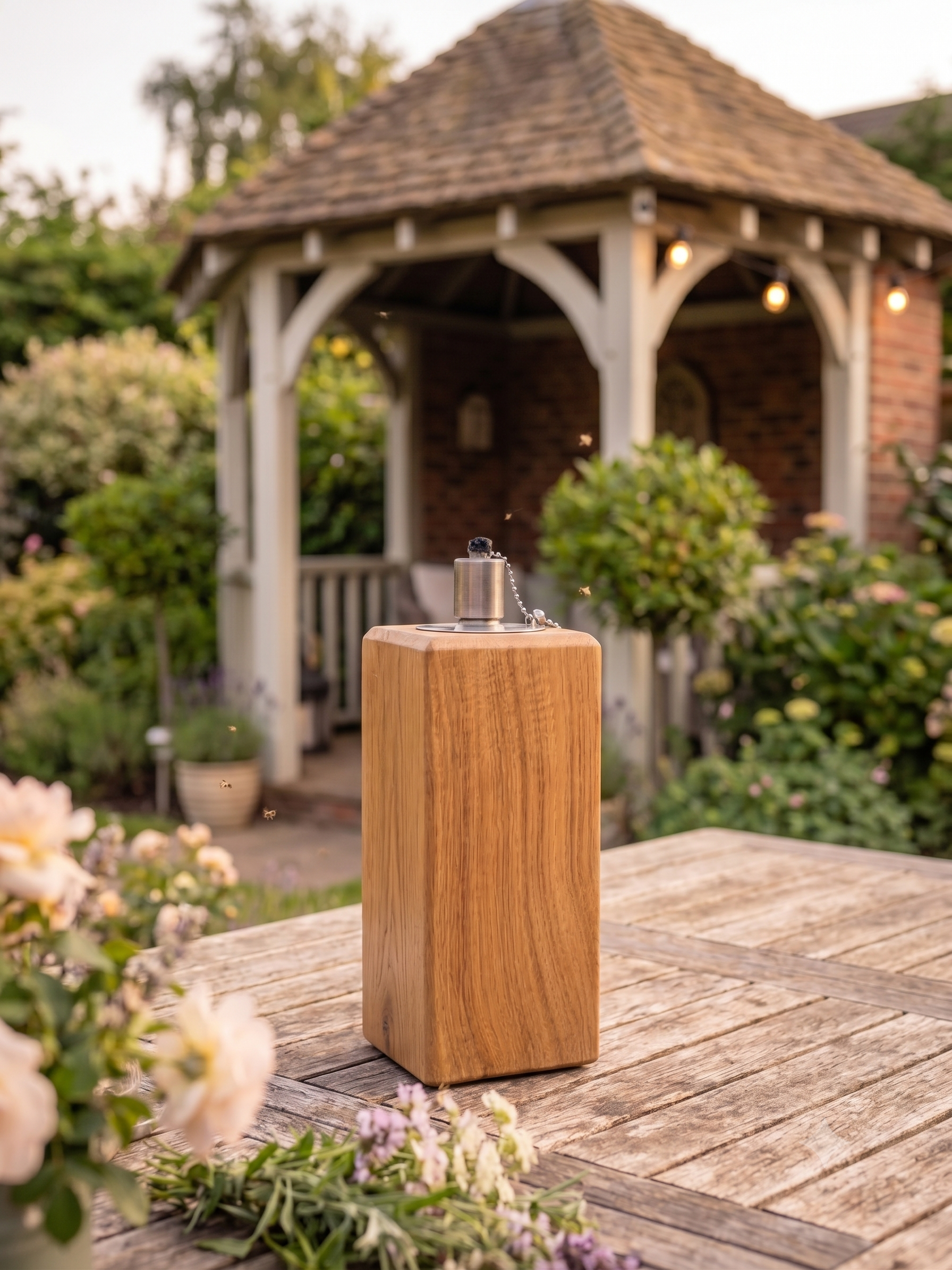 Elche Gartenfackel mit Gravur 20cm