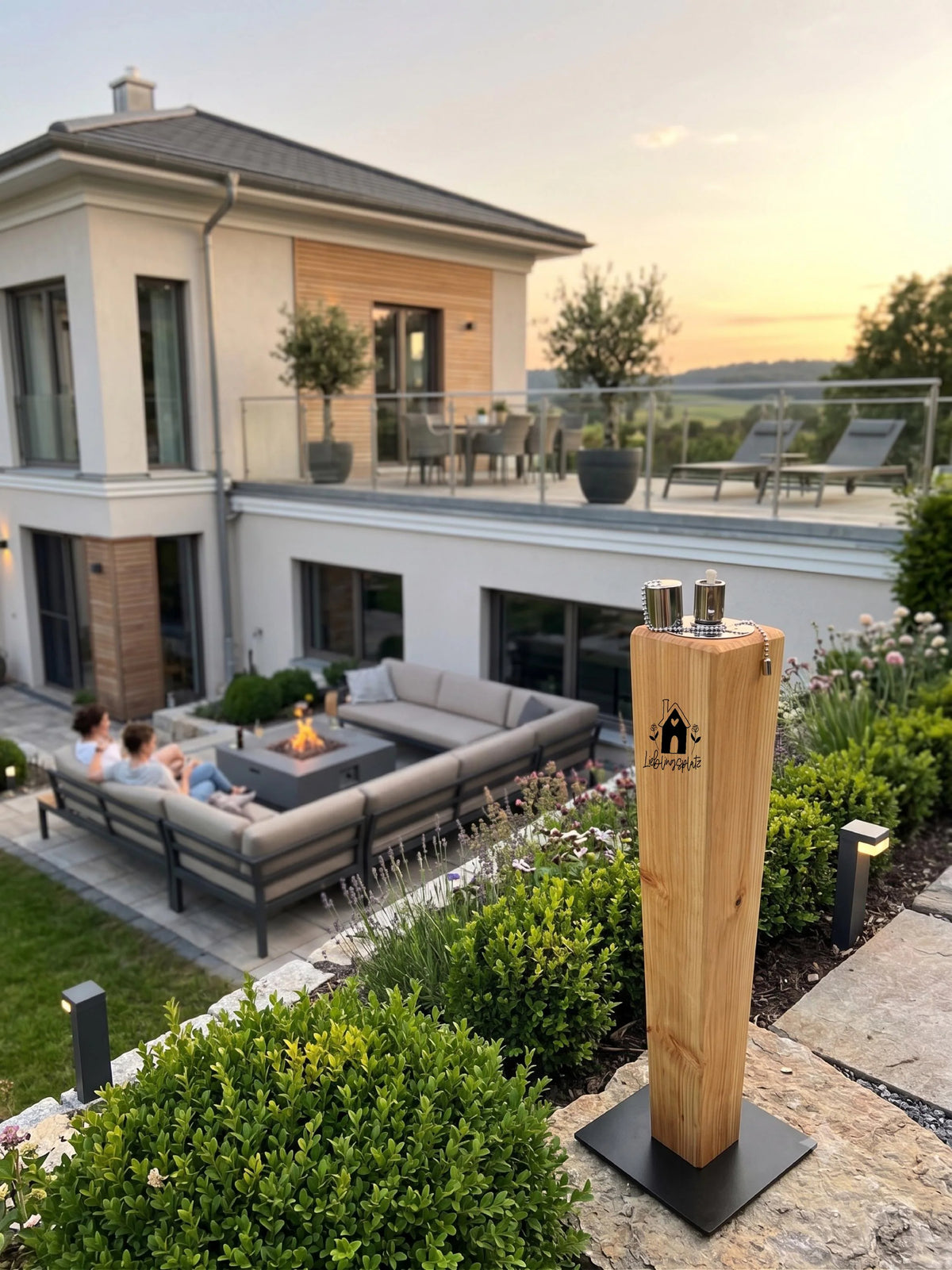Gartenfackel - Handgefertigt und Personalisierbar