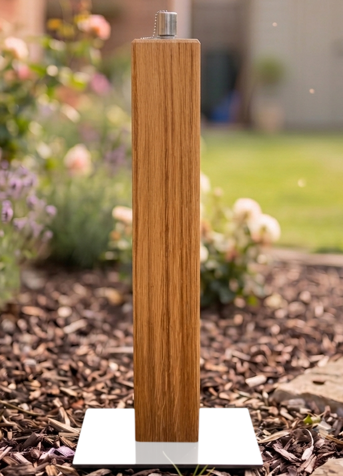 Eiche Gartenfackel ohne Gravur 60cm
